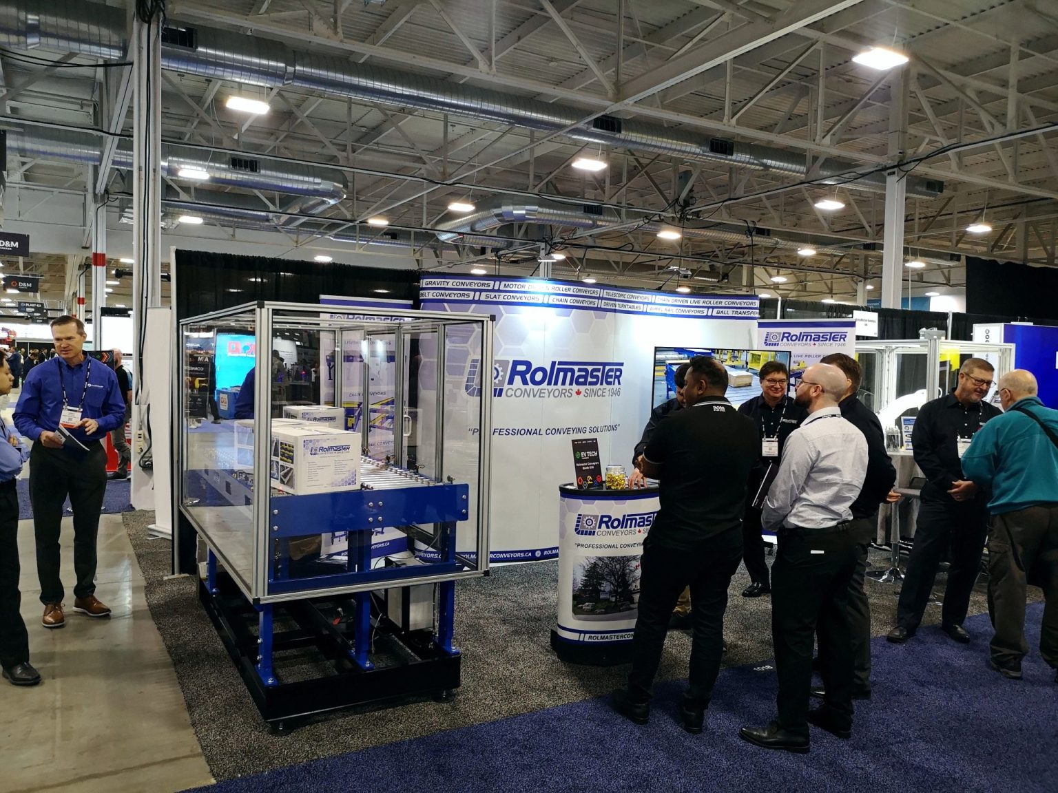 Advanced Design and Manufacturing Expo 2023 Day 1 Rolmaster Conveyors