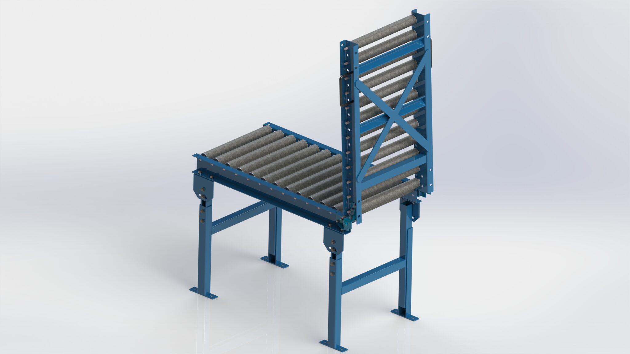 GRLG1916M Hinged Gate Gravity Roller Conveyor Rolmaster Conveyors